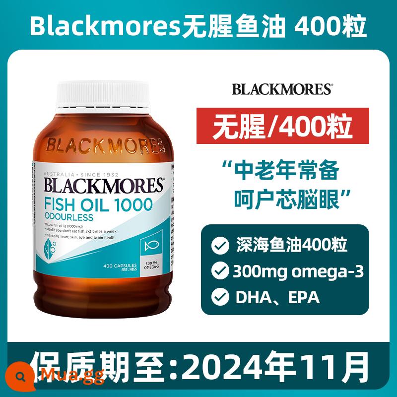 Dầu cá Blackmores Gia Bảo của Úc dầu gan cá tuyết biển sâu omega3 viên nang mềm dành cho người trung niên và người già không có vị tanh - Trắng