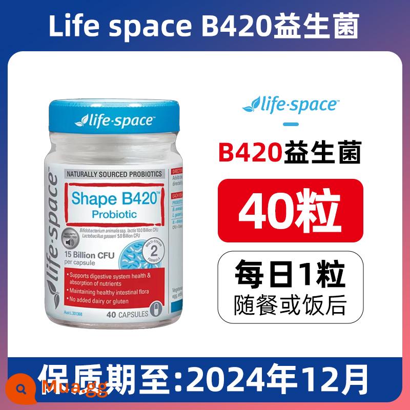 Viên nang men vi sinh phổ rộng dành cho người lớn của Úc Life Space 60 loại prebiotic dạng bột vi khuẩn hoạt động dành cho nam giới, phụ nữ và người già - màu vàng