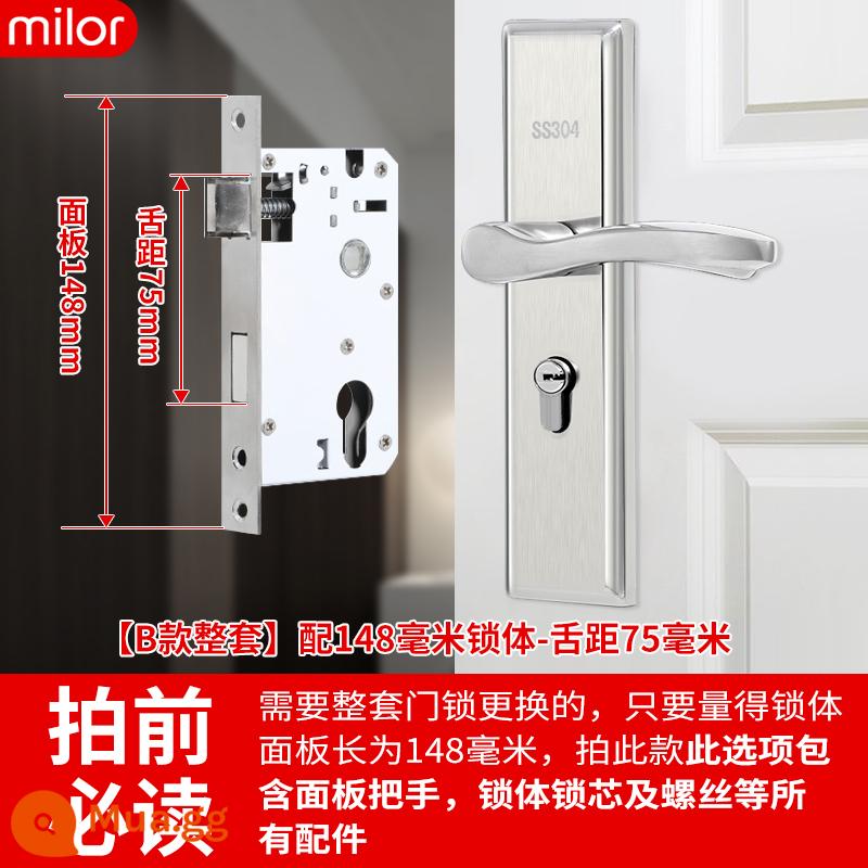 Khóa cửa phòng ngủ trong nhà trong nhà -nhà cửa khóa cửa gỗ miễn phí -cửa điều chỉnh cửa tay cầm tay cầm tay tay cầm tay tay cầm tay cầm tay cầm tay cầm tay cầm tay cầm tay cầm tay cầm tay cầm tay - Bộ hoàn chỉnh loại B-148 khoảng cách thân-lưỡi 75