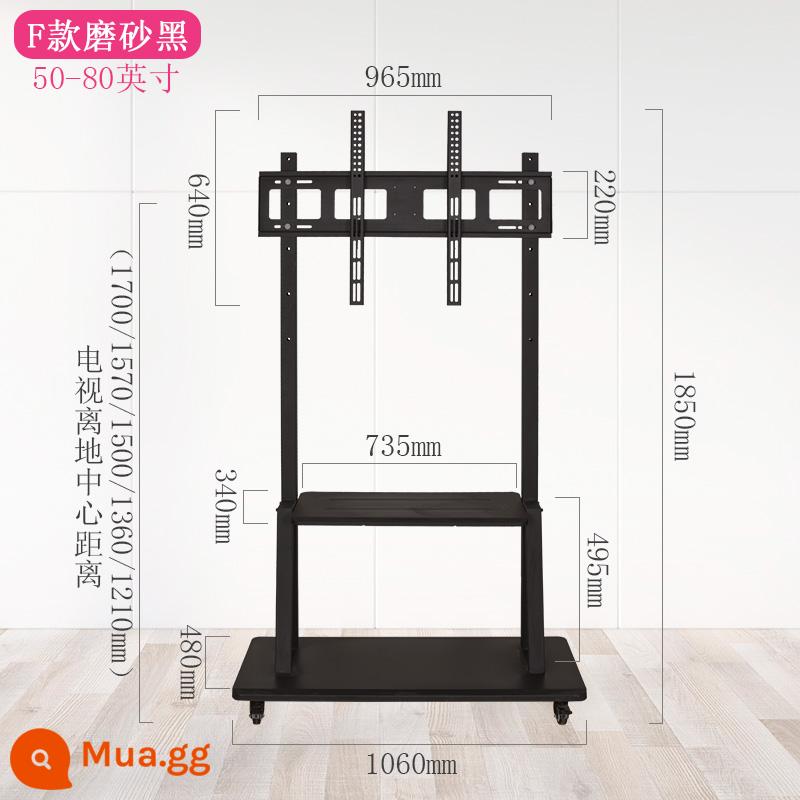 55 Giá đỡ TV Di động 65 Giáo dục Tất cả Hội nghị Thông minh Xe đẩy Sàn phẳng 75 Móc treo 85 inch Đa năng - Loại F phù hợp cho 50-80 inch