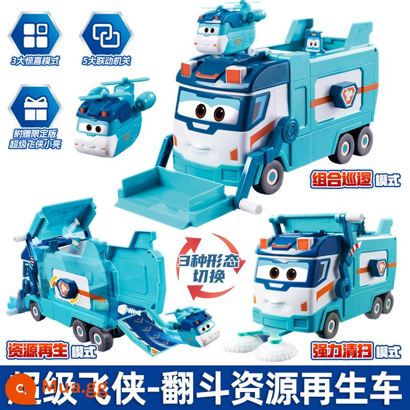 Mới Audi Đôi Kim Cương Siêu Cánh Daledi Siêu Thiết Bị Chuyển Đổi Âm Thanh Và Ánh Sáng Robot Trẻ Em King Kong Đồ Chơi - Xe tái chế tài nguyên Super Tipper Dabao