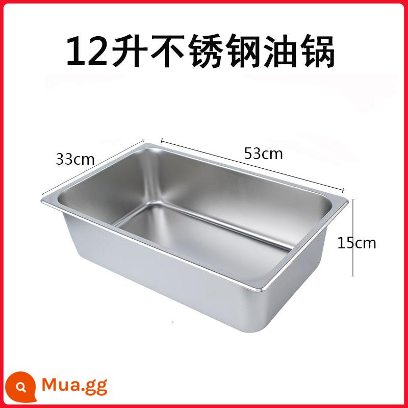 Điện rán điện đầu phụ kiện thương mại - Nồi đơn inox 12L màu trắng sữa