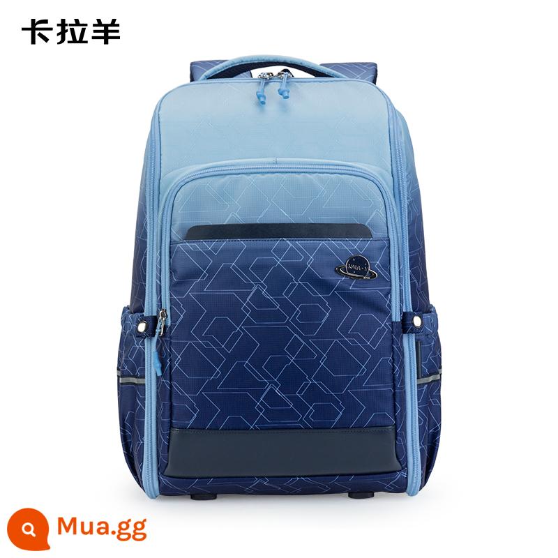 Kara Sheep Học Sinh Trung Học Cơ Sở Chức Năng Kháng Khuẩn Schoolbag Dung Tích Lớn Nhẹ Ba Lô Nam Nhiều Ngăn Ba Lô Nữ Phong Cách Mới - Khoa học viễn tưởng màu xanh hải quân (thiết kế lớp lót kháng khuẩn được nâng cấp)