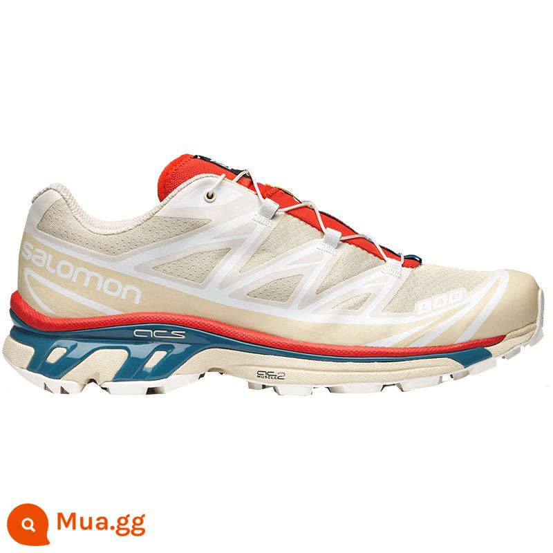 Salomon Salomon Ngoài Trời Cổ Điển Hợp Thời Trang Unisex Giày Thể Thao Nam Nữ Retro Giày Chạy Bộ XT-6 - Màu be 472934