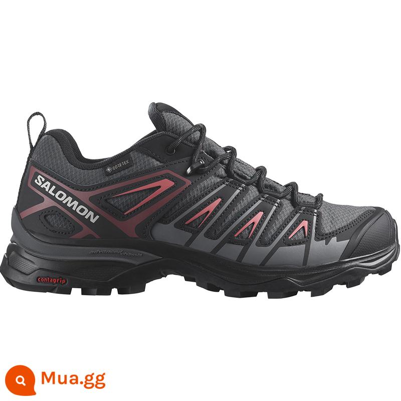 Giày đi bộ đường dài chống nước Salomon Salomon cổ thấp thể thao nữ chống trượt X ULTRA PIONEER GTX W - Nam châm màu xám 471970