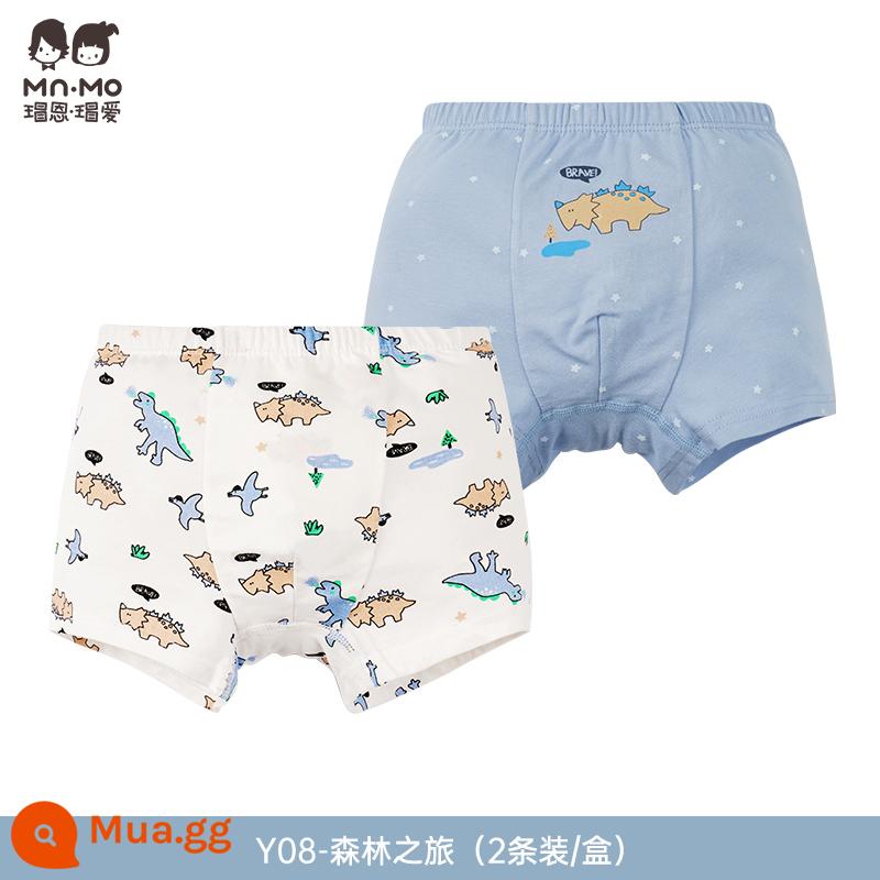 Mao En Mao love bé trai quần sịp boxer cotton cotton trẻ em quần short boxer bé trai tuổi teen - Y08-Chuyến đi rừng