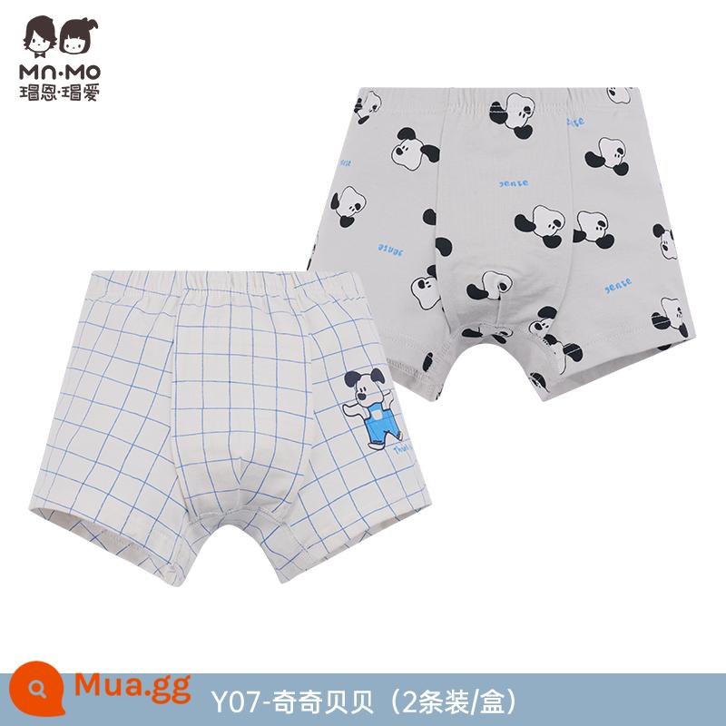 Mao En Mao love bé trai quần sịp boxer cotton cotton trẻ em quần short boxer bé trai tuổi teen - Y07-Qiqi Beibei