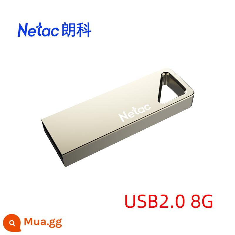 Netac Langke U326 Ổ Đĩa U 32G Tùy Chỉnh Doanh Nghiệp LOGO Chữ Mã Hóa Kim Loại Đèn LED Cổng USB Tặng Dịu Dàng Ổ Đĩa Flash - Ổ đĩa flash USB 8 [chuẩn 2.0]