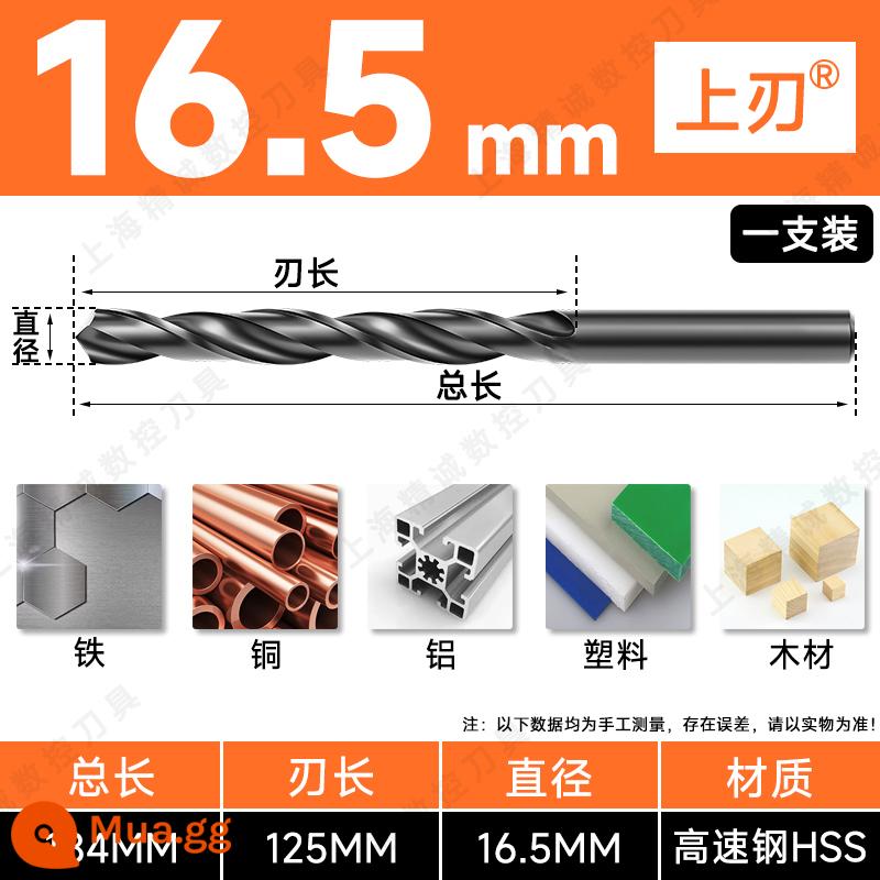 Mũi khoan Shanggong tay cầm thẳng mũi khoan xoắn tốc độ cao mạng máy khoan điện khoan hoa 3.2-4.2-5.2-6.8-10.5mm - 16,5mm