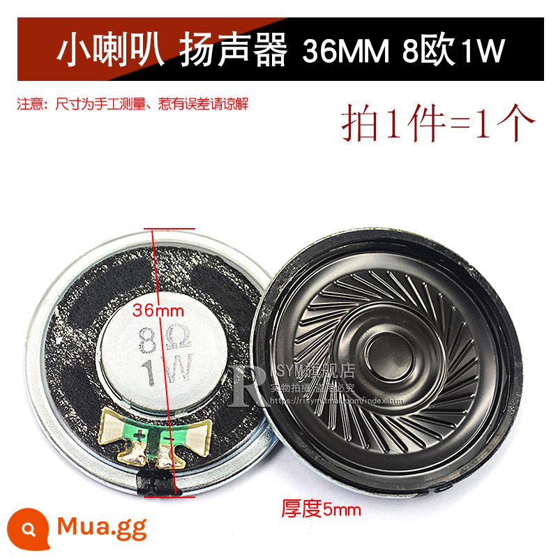 Loa Còi Nhỏ 4 Inch 1.5 Inch 2 Inch 2.5 Inch 3 Inch 5W10W 8 Ohm Loa Phụ Kiện Âm Thanh full Tần Số DIY - Loa loa nhỏ 36MM 8 ohm 1W (1 cái)