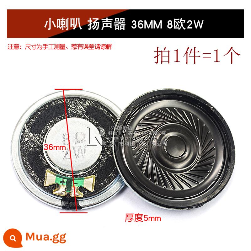 Loa Còi Nhỏ 4 Inch 1.5 Inch 2 Inch 2.5 Inch 3 Inch 5W10W 8 Ohm Loa Phụ Kiện Âm Thanh full Tần Số DIY - Loa loa nhỏ 36MM 8 ohm 2W (1 cái)