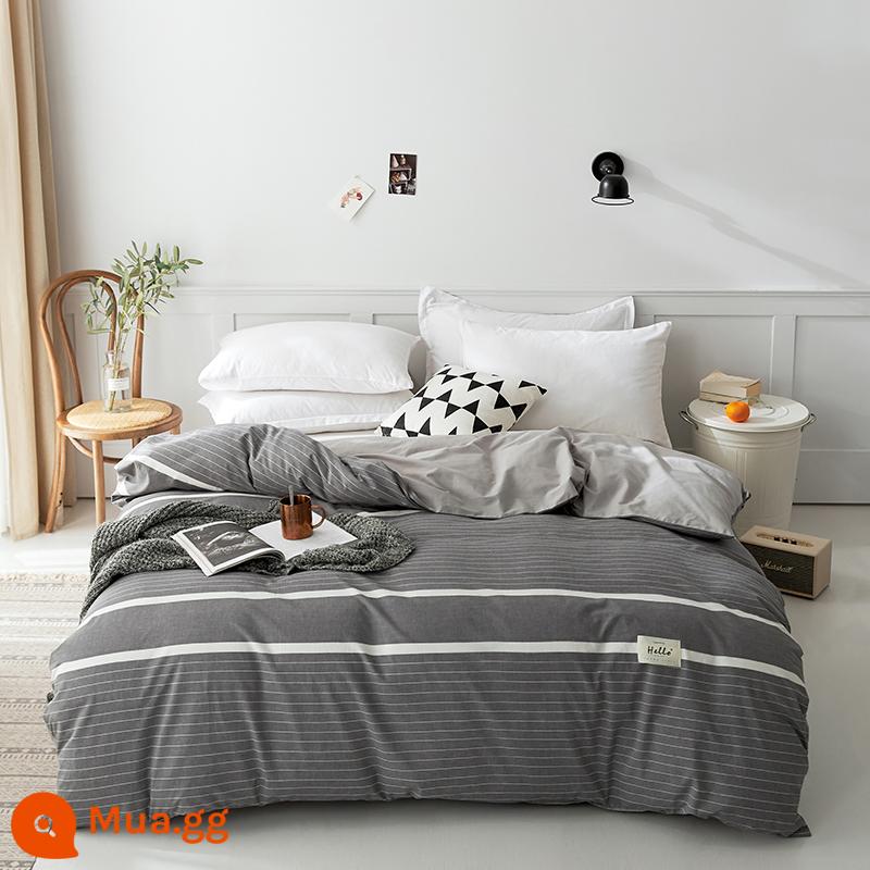 Nanjiren vỏ chăn đơn mảnh ký túc xá sinh viên đơn cotton nguyên chất vỏ chăn 150x200 ga trải giường cotton XM - quý ông