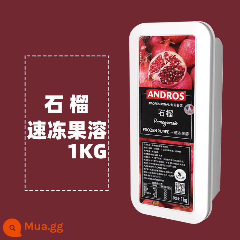 Andrew đông lạnh xay nhuyễn trái cây 1kg việt quất xoài dâu xay nhuyễn quả mâm xôi xay nhuyễn vải thiều bí ngô dừa xay nhuyễn - Trái thạch lựu