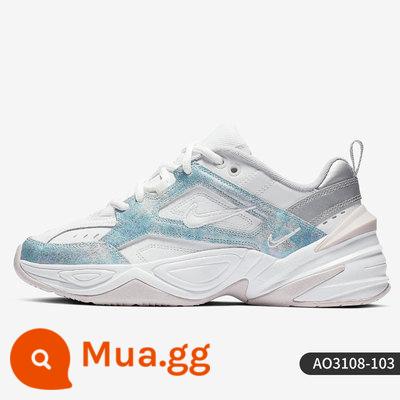 Nike/Nike Chính hãng M2K TEKNO nam nữ cùng đoạn đệm xốp phong cách cổ điển giày thể thao chống mài mòn BQ3378 - Mẫu nữ AO3108-103