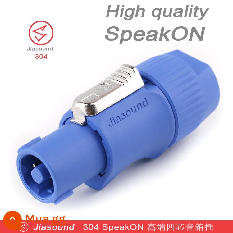 Jiasound loa bốn lõi cắm đầu canon âm thanh đầu canon loa chuyên nghiệp ổ cắm kết nối âm thanh chuyên nghiệp - Kẹp nhỏ màu đen bằng đồng 304C-E (xanh)