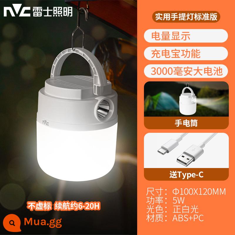 NVC chiếu sáng led đèn cắm trại ngoài trời siêu sáng siêu dài pin sạc lều cắm trại chiếu sáng khẩn cấp đèn nhà mất điện - Đèn cắm trại sạc-hạt đèn siêu sáng-pin 3000 mAh