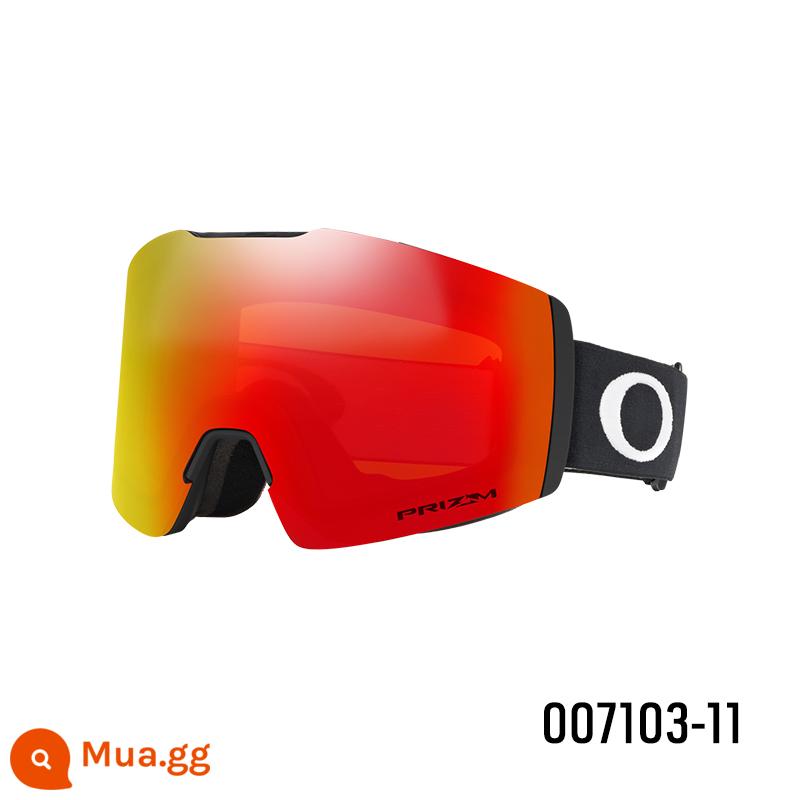 Kính trượt tuyết hình trụ Oakley Oakley Spectrum Ruizhi nữ thiết bị trượt tuyết FALL LINE XM kính trượt tuyết nam - Lớp phủ Iridium đỏ của ngọn đuốc Puruzhi 7103-11