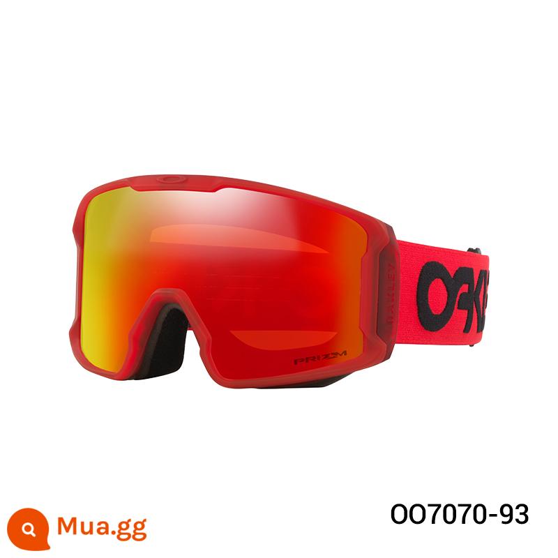 Oakley Kính trượt tuyết dòng Oakley ngưng tụ Oakley kính trượt tuyết LINE MINER - Puruizhi lửa đỏ 0OO7070-93