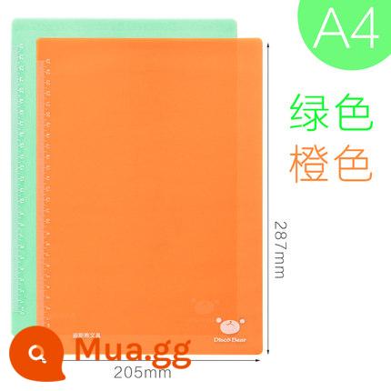 Bảng giấy để bàn A4 học sinh tiểu học sử dụng bảng viết silicon mềm cho kỳ thi này viết đặc biệt khổ lớn A3 bằng nhựa trong suốt dày giấy kiểm tra bảng trẻ em dễ thương bảng viết thư pháp nhỏ tươi Hàn Quốc - A4 (xanh + cam)