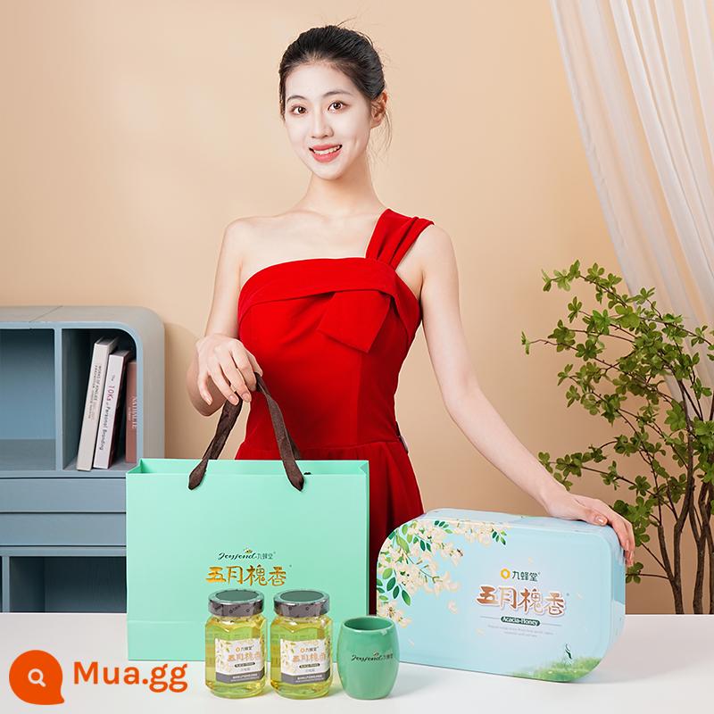 Sảnh Nine Bee Sảnh Mây Keo Mật Ong Hộp Quà Tết Hàng Tết Cao Cấp Trống Nguyên Chất Tự Nhiên Quà Tặng Cho Người Lớn Tuổi - Hộp quà tháng 5 500g*2