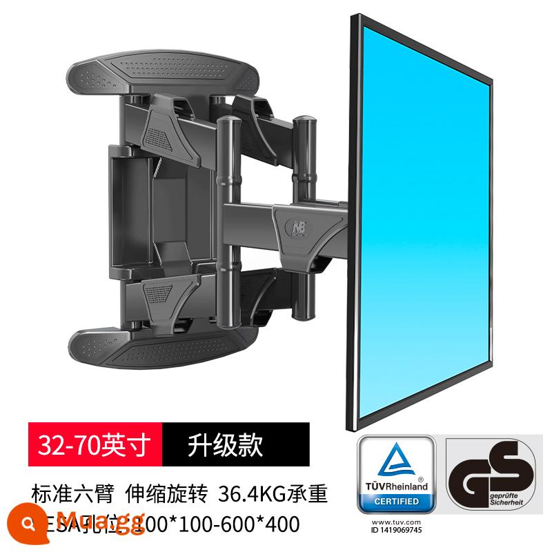 Giá đỡ TV NB giá xoay kính thiên văn giá treo tường áp dụng phổ biến Xiaomi Hisense Huawei Skyworth TCL - Model nâng cấp 32-70 inch với hệ số an toàn được cải thiện