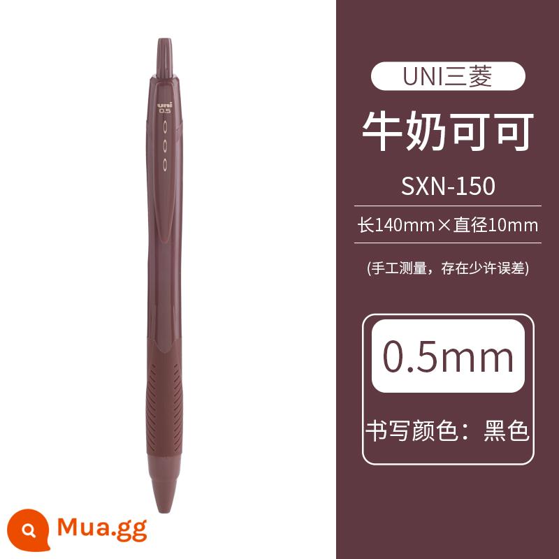 Nhật Bản UNI Mitsubishi báo chí vừa bút dầu SXN-150 học sinh xanh đen công sở bút bi trơn 0.5mm/0.7mm - Cacao Sữa Hạn Chế-0.5