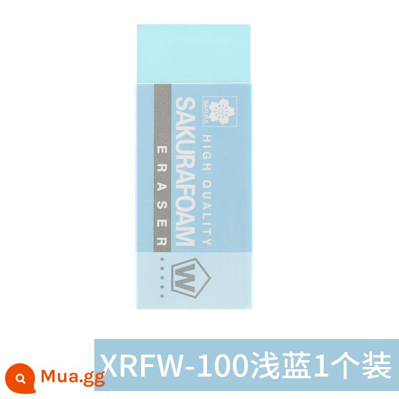 Cục tẩy hoa anh đào Sakura Nhật Bản độ bóng cao sinh viên nghệ thuật phác thảo với lá cờ trái tim cô gái đặc biệt siêu sạch cứng nửa tàu chà cát đầy đủ 2B chính thức 4B không dễ để lại vết tẩy shop một miếng hàng chính hãng nhập khẩu - Cao su vừa màu xanh nhạt