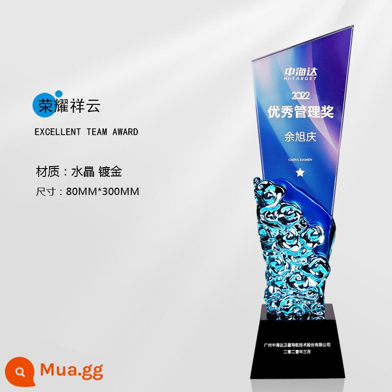 Crystal Trophy Tùy chỉnh Cuộc thi Hội nghị thường niên Pentagram High -New - Vinh Quang Tương Vân