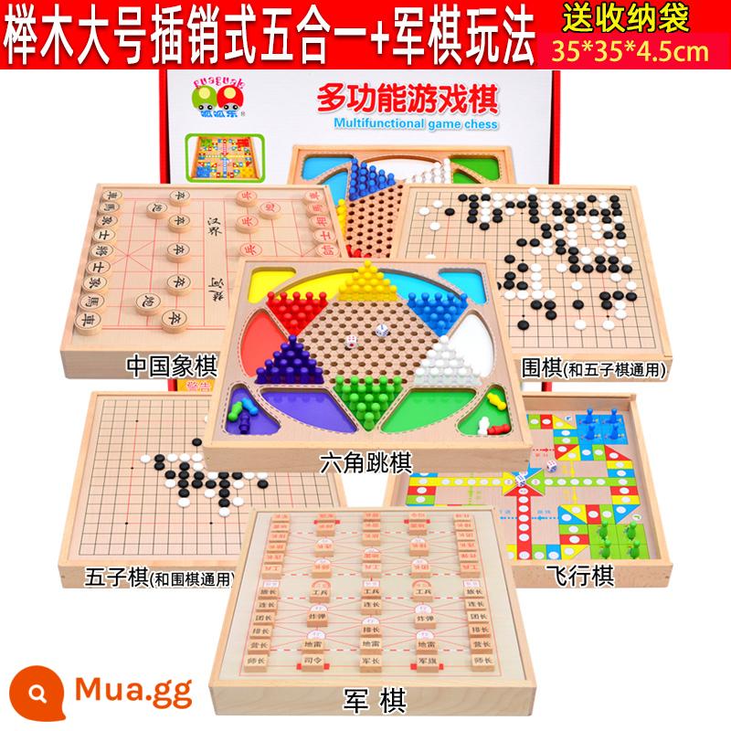 Bay Cờ đam Cờ đam Backgammon Chiến đấu Thú Cờ vua Xếp hình trẻ em Trò chơi đa chức năng Cờ vua Đồ chơi sinh nhật Quà tặng sinh nhật - Lớn sáu trong một (cờ caro, cờ vây, cờ thỏ cáo, cờ vua, cờ bay, cờ quân sự)