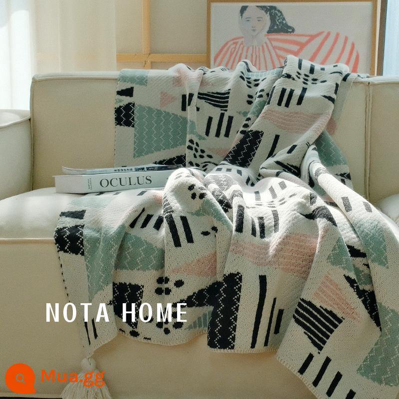 Hiện Đại Đơn Giản Ném Chăn Chăn Len Mùa Đông Ấm Sofa Phòng Khách Chăn Chân Chăn Giường Cấp Khăn B & B chăn Trang Trí - Chăn len Lameer 15%