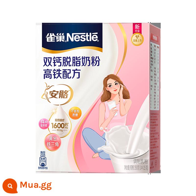 [Flagship Store] Sữa bột gầy Nestlé Double Canxi Anjia Công thức đường sắt cao tốc dành cho nữ Hộp 350g - 350g * 1 hộp