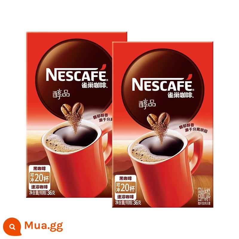 [Flagship Store] Bột Cà Phê Đen Hòa Tan Nestle Alcohol Mỹ Bột Nướng Latte Ít Béo 48 Gói - Cà phê cao cấp 1,8g* 20 gói, 2 hộp