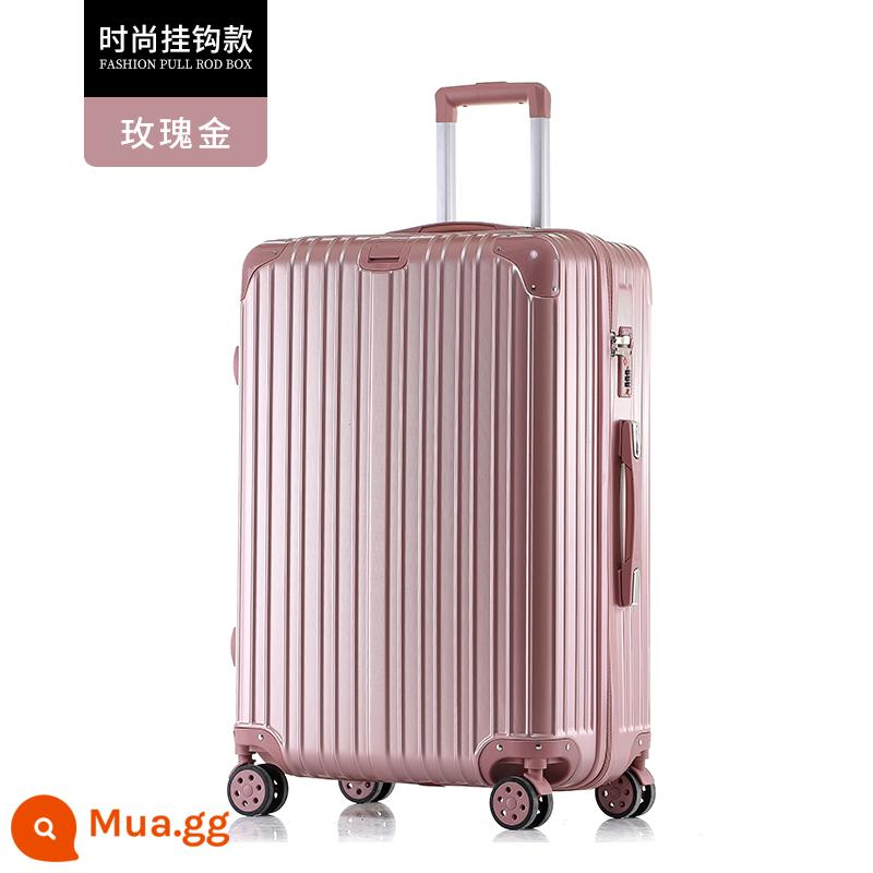 Vali nữ bền đẹp tân sinh viên nội trú mật khẩu vali nhỏ 20 inch vali da xe đẩy nam - Thời trang vàng hồng/918