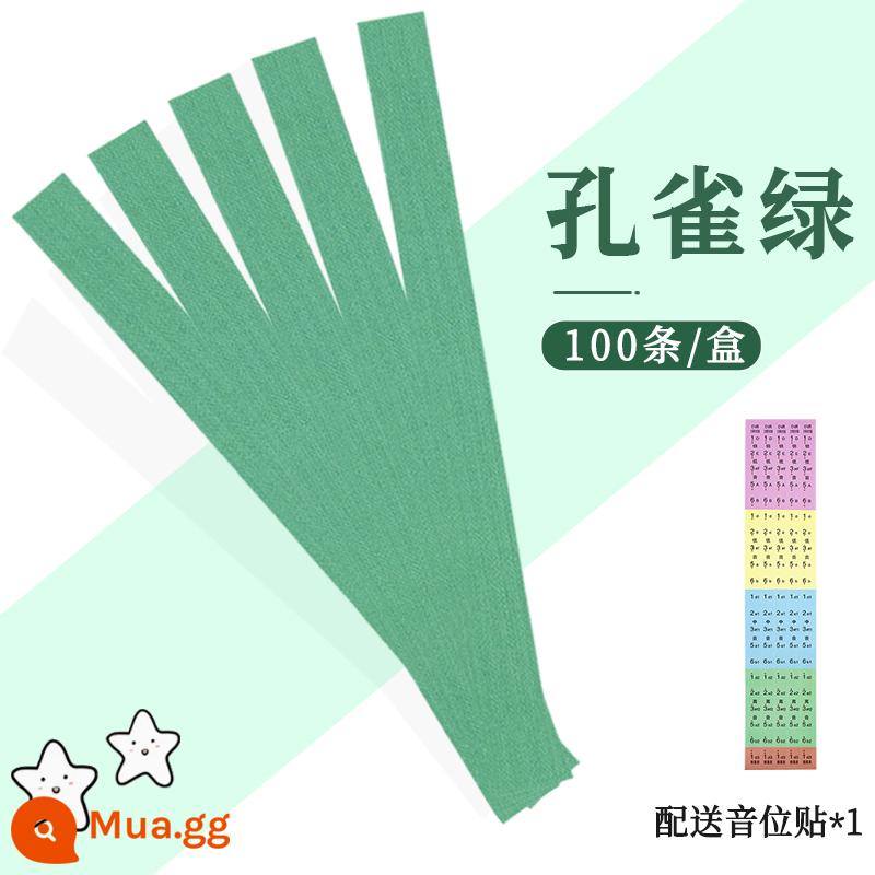 Loại bỏ Guzheng thạch cao dành cho trẻ em dành - Mô hình hiệu suất không cắt-màu xanh malachite (100 miếng)