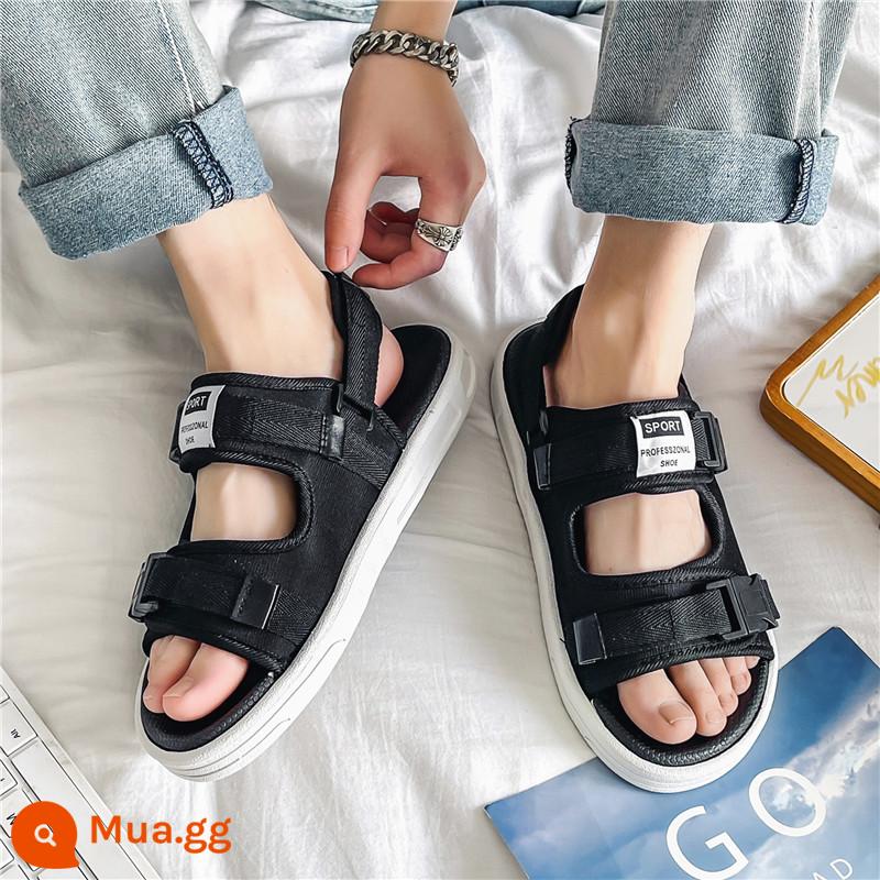 Sandals nam 2023 xu hướng thể thao chống trượt giày đi biển nam mới xì teen Việt Nam đế dày - [Phong cách thời thượng] Trắng và Đen