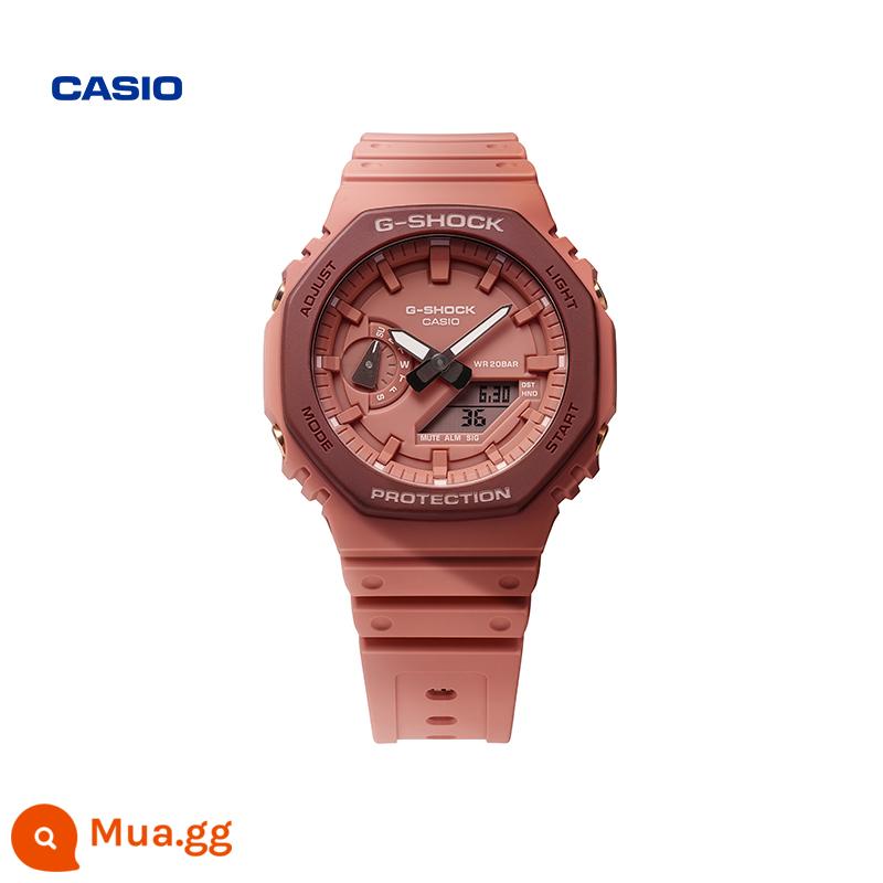 [Wang Hedi cùng phong cách] casio flagship store dòng đồng hồ HỒNG thời thượng dành cho nam và nữ CASIOG-SHOCK - Hộp quà tặng đá cầu GA-2110SL-4A4PFP