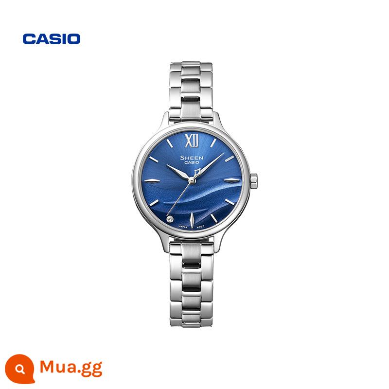 Cửa hàng hàng đầu của Casio SHE-4550 dòng ngôi sao đầy màu sắc đồng hồ nữ đơn giản CASIO chính hãng SHEEN - SHE-4550D-2BUPR