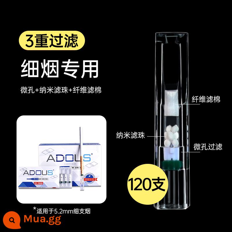 Aidoushi thuốc lá giữ bộ lọc dùng một lần chi nhánh tốt đặc biệt năm nặng tốt khói tar lọc nam và nữ xác thực - màu vàng