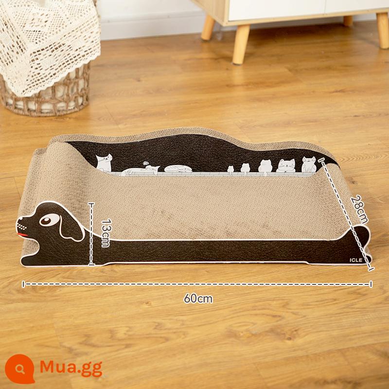 Cat Scratch Board Chịu mài mòn và không đổ Ghế Concubine Couch Ghế Cat Sofa Đa chức năng Một tấm giấy mài móng vuốt Cat Bed Nest Đồ chơi - Chaise longue [mẫu lớn sang trọng]