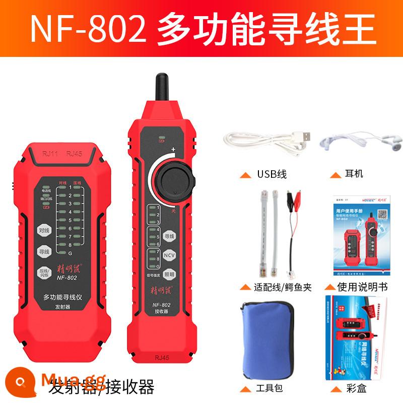 Chuột thông minh NF-802 đa chức năng tìm đường dây kiểm tra đường dây mạng chống nhiễu và không ồn ào POE kiểm tra đường dây tuần tra trực tiếp cổng máy chống cháy máy kiểm tra đường dây mạng nhấp nháy đầu pha lê một đầu - Thợ săn cáp đa chức năng NF-802 - nhấp nháy cổng - chống nhiễu - kiểm tra đầu đơn