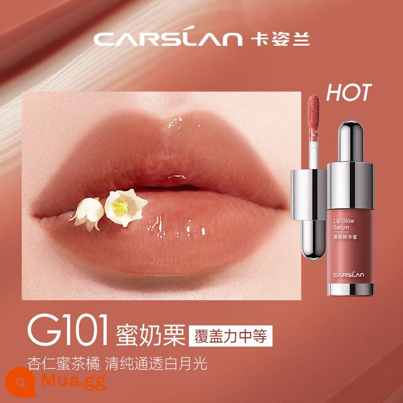 [Siyao Exclusive] Kazilan Coloured Lip Essence Son môi Lip Glaze Lip Care Water Light Nude Female Lip Gloss Son môi Sơn dầu - 101 Hạt Dẻ Sữa Mật Ong