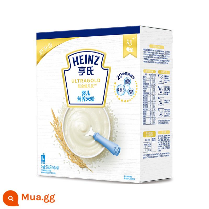 Bột gạo Heinz Prebiotic FOS cho trẻ sơ sinh 6 tháng tuổi thực phẩm bổ sung canxi sắt kẽm ngũ cốc dinh dưỡng rau củ - [Ưu Đãi Đặc Biệt] (Hết Hạn Ngày 24/04) Mì Dinh Dưỡng Cho Bé Đóng Hộp Super Gold 25g*10 Gói