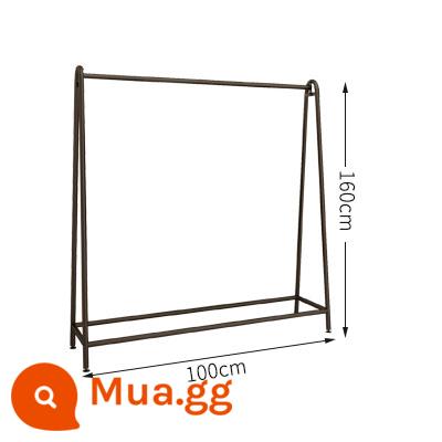 Móc treo quần áo cửa hàng quần áo giá trưng bày đặc biệt giá treo quần áo vàng giá đảo đứng kệ trưng bày cửa hàng quần áo nữ - Chiều dài dày 100 chiều cao 160 nanomet màu đen