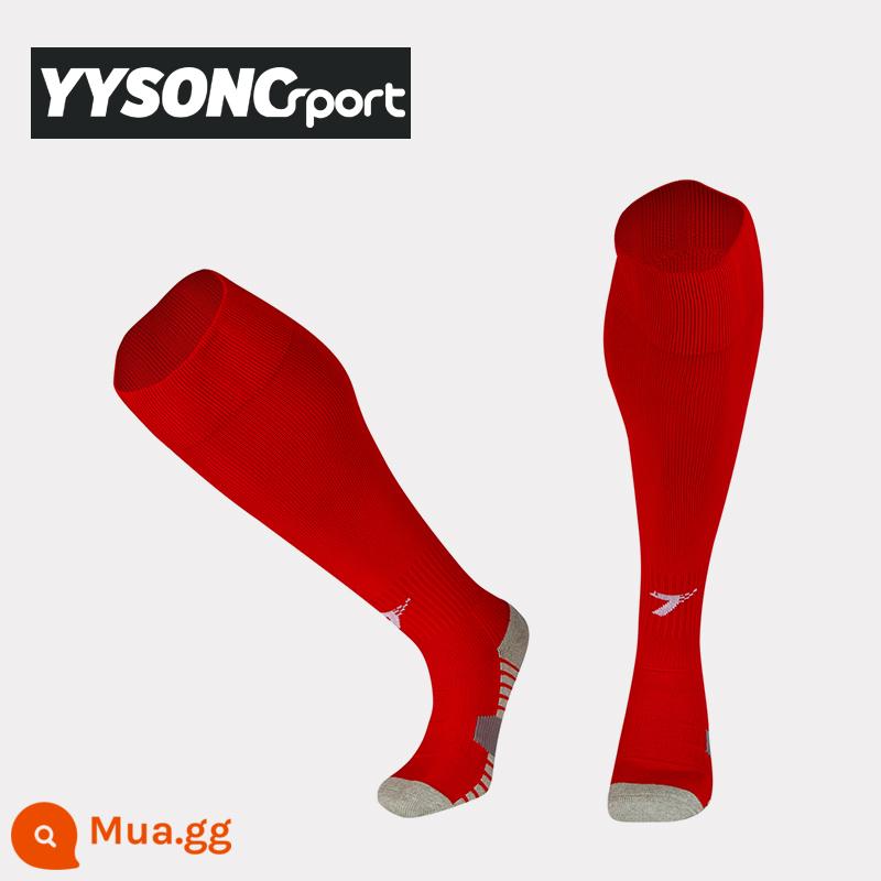 YY Xác Thực Tocksox Trong Nước Thần Tất Nam Chống Trơn Trượt Khăn Đáy Dài Trò Chơi Đào Tạo Đội Bóng Vớ - màu đỏ