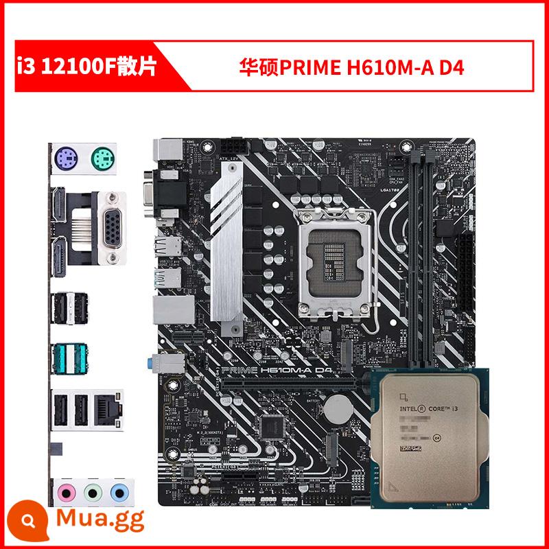 CPU phân tán Inteli5 12400F i512400F/12490F/12400/i3 12100F/12100 - chip rời i3 12100F + ASUS PRIME H610M-A DDR4