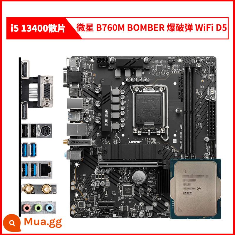 CPU chip i5 13400F/13600KF i513400F/13400/i313100F/13100 13700 - i5 13400 chip lỏng lẻo + Bom nổ MSI B760M BOMBER WiFi D5