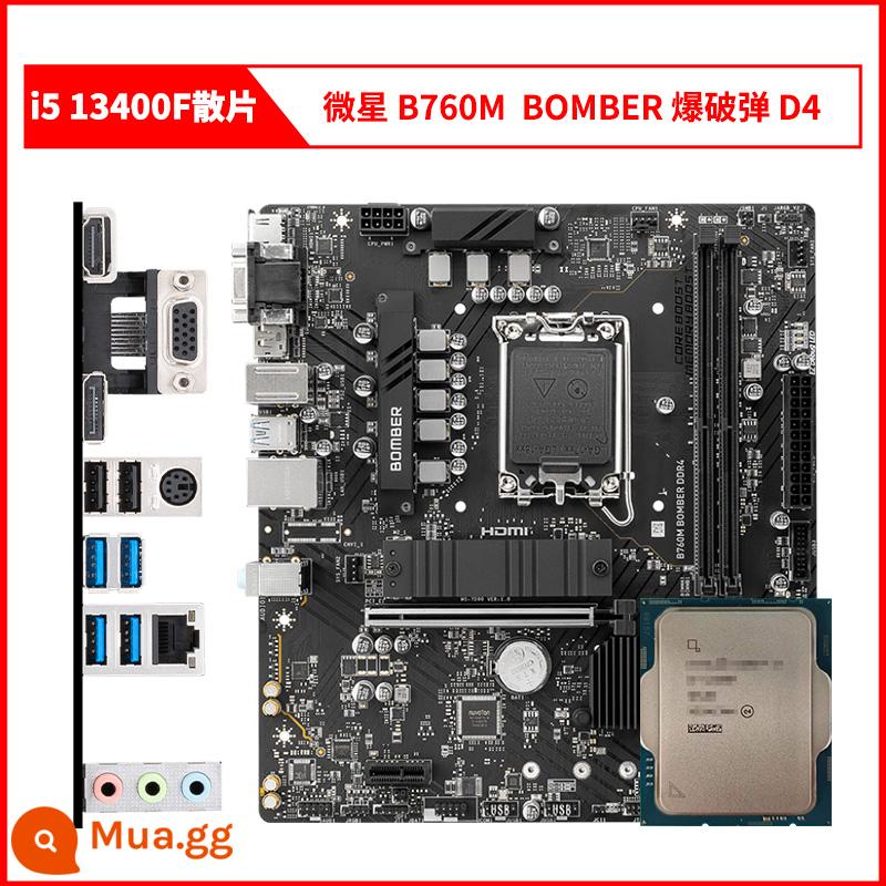 CPU chip i5 13400F/13600KF i513400F/13400/i313100F/13100 13700 - chip rời i5 13400F + bom nổ MSI B760M BOMBER DDR4