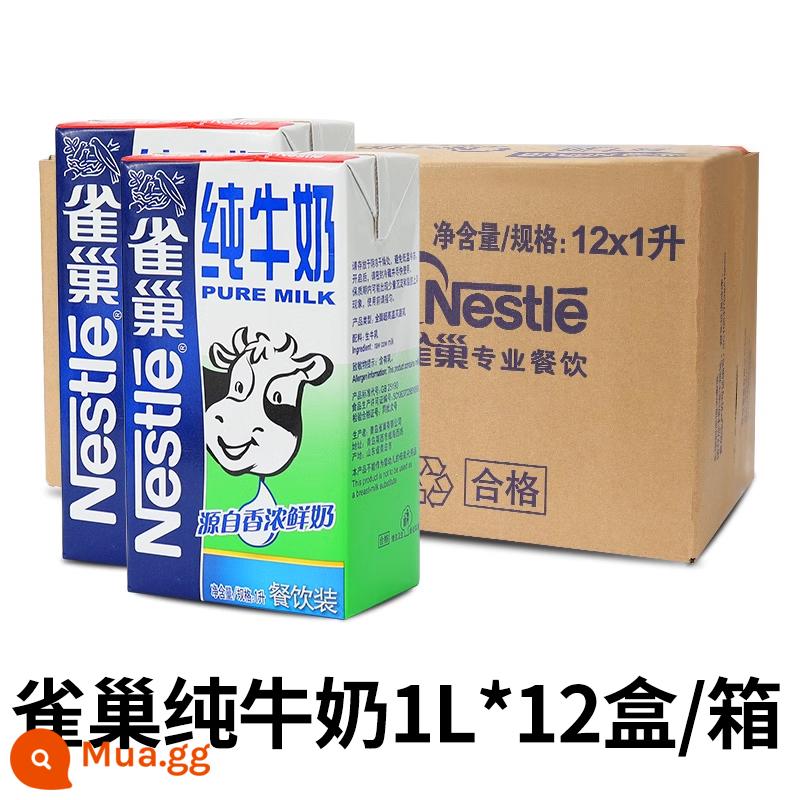 Sữa Ba Lan nhập khẩu chính hãng lớn M nướng trà sữa nguyên liệu Meike đầy đủ chất béo sữa nguyên chất 1L * 12 hộp đầy đủ hộp đa tỉnh - Sữa nguyên chất Nestle 1L*12 hộp/thùng