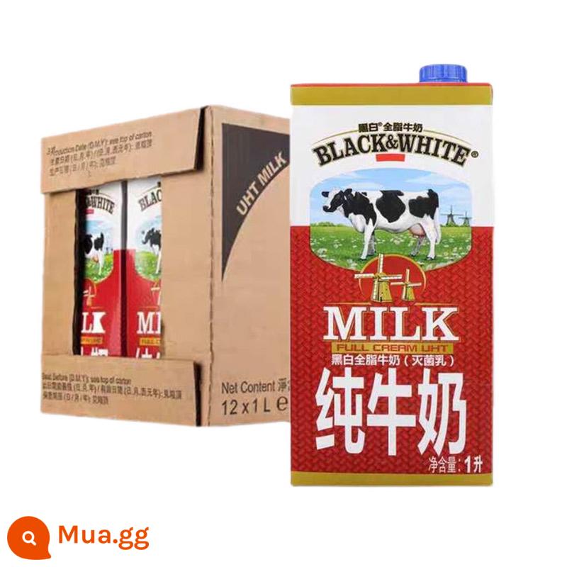 Sữa Ba Lan nhập khẩu chính hãng lớn M nướng trà sữa nguyên liệu Meike đầy đủ chất béo sữa nguyên chất 1L * 12 hộp đầy đủ hộp đa tỉnh - Sữa nguyên chất đen trắng Hà Lan 1L*12/thùng