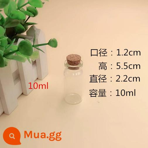 miễn phí vận chuyển sáng tạo diy đại dương chai nút chai trong suốt chai thủy tinh trôi chai cầu vồng chai wish chai star chai chất liệu - Chai ước nguyện nhỏ 10ML màu tím